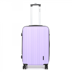 Βαλίτσα μεσαία λιλά ABS & Polycarbon με τέσσερις ρόδες 27LIA521