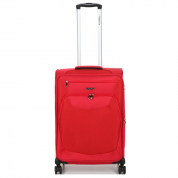 Μεσαία βαλίτσα 66x44x29 Airtex από αδιάβροχο κόκκινο ύφασμα με 4 ρόδες και αδιάρρηκτο φερμουάρ 290NUL22