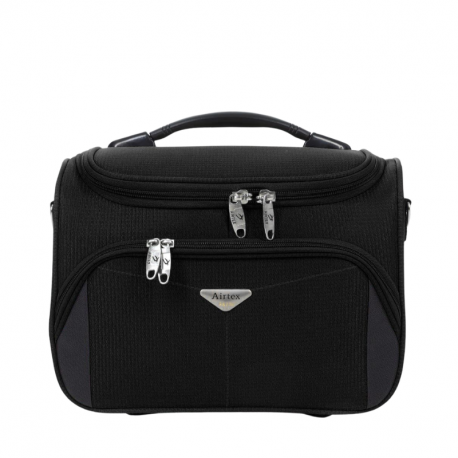 Beauty case μαύρο Airtex από αδιάβροχο ύφασμα  294BLK60